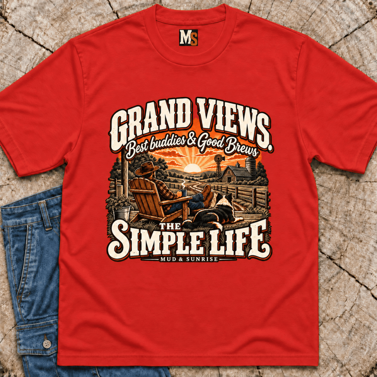 Grand Views, Best Buddies and Good Brews - The simple life T-shirt