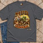 Mud Happens T-Shirt — Vintage Tractor Off-Road Farming Tee