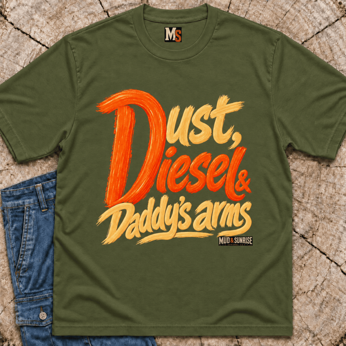 Dust, Diesel & Daddy's Arms T-shirt