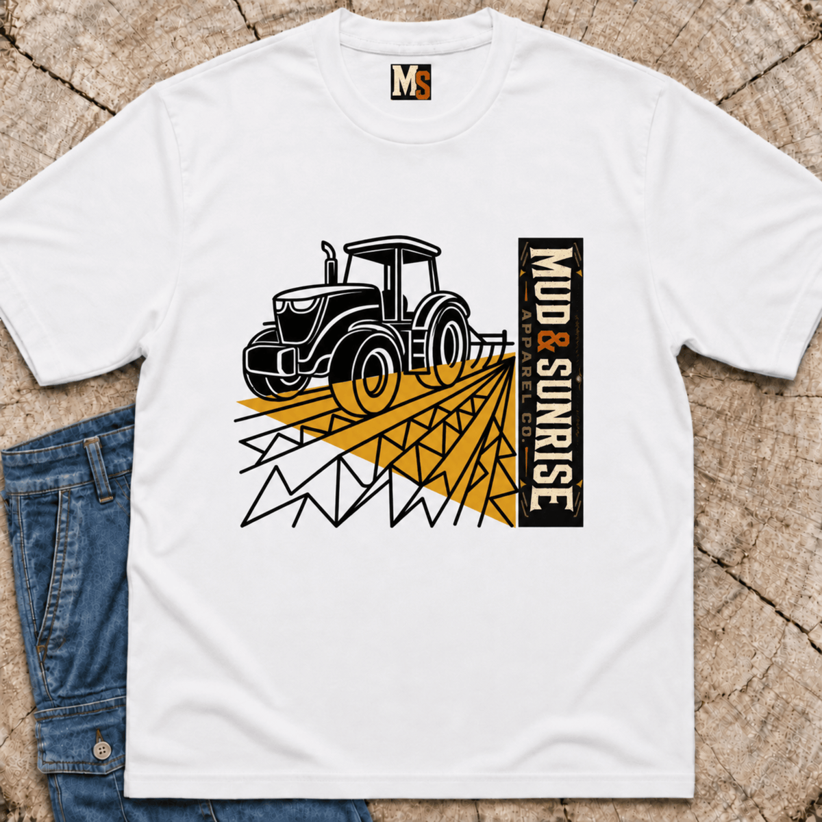 Tractor 'Mud & Sunrise' T‑Shirt